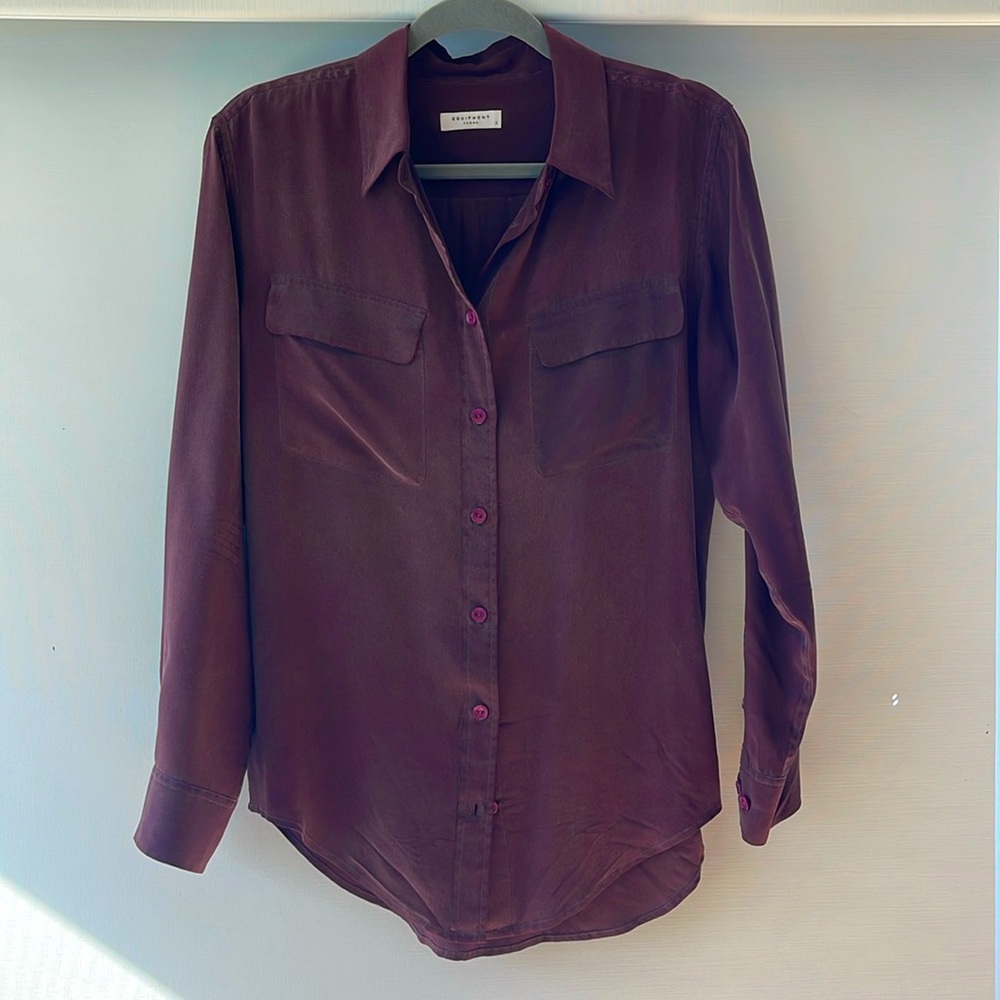 Equipment Slim Signature Blouse